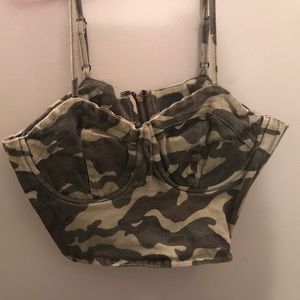 Camo crop top